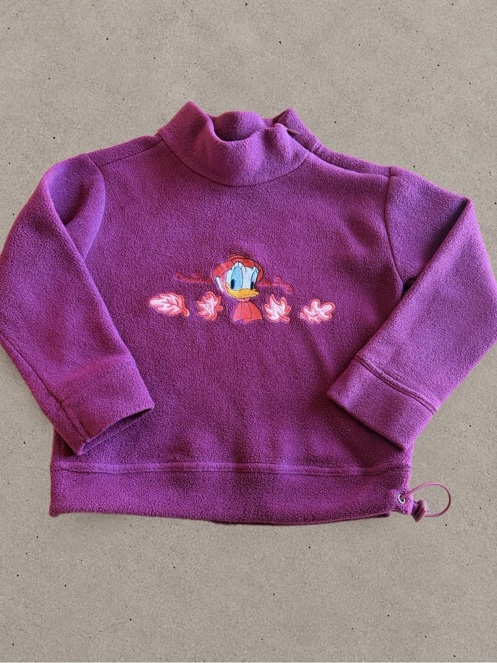 Y2K Disney Daisy Duck Fleece Pull-over 5T